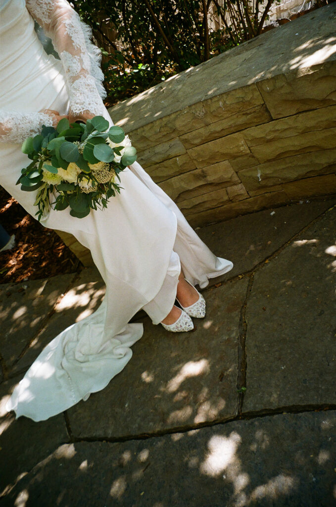closeups shot of the bouquet