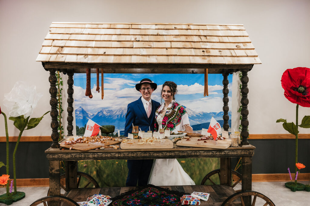 cute picture of the bride and groom kissing