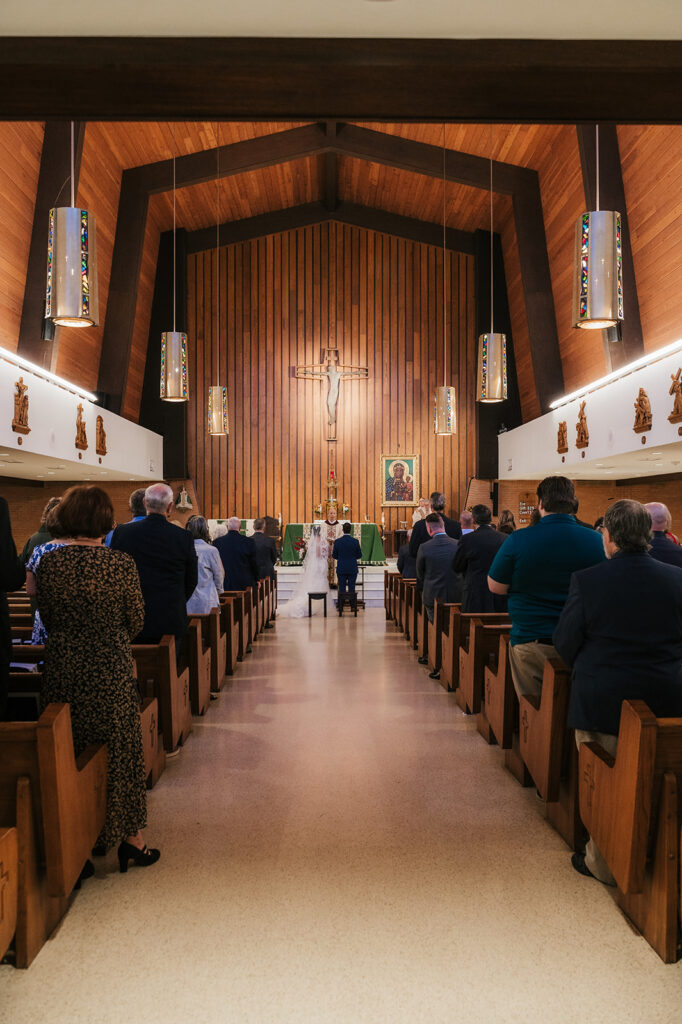 Intimate wedding ceremony in Oklahoma